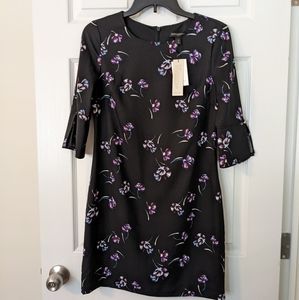 Banana republic Black Floral Dress size 2P